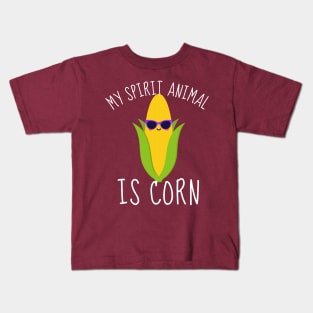 My Spirit Animal Is Corn Funny Kids T-Shirt